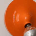 Applique murale vintage orange – Image 3