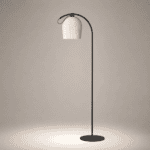 Lampadaire arqué design scandinave