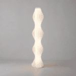 Lampadaire blanc design