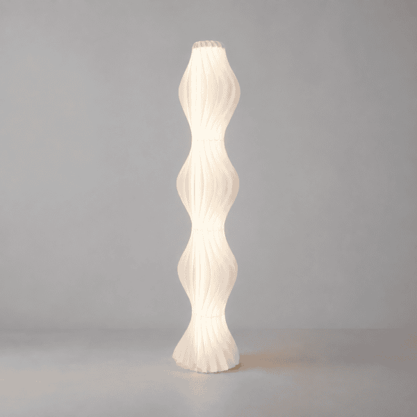Lampadaire blanc design