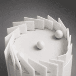 Lampadaire blanc design – Image 7
