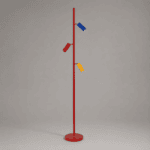 Lampadaire design coloré