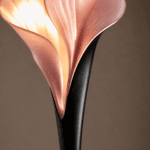 Lampadaire fleur de calla design, vue 8