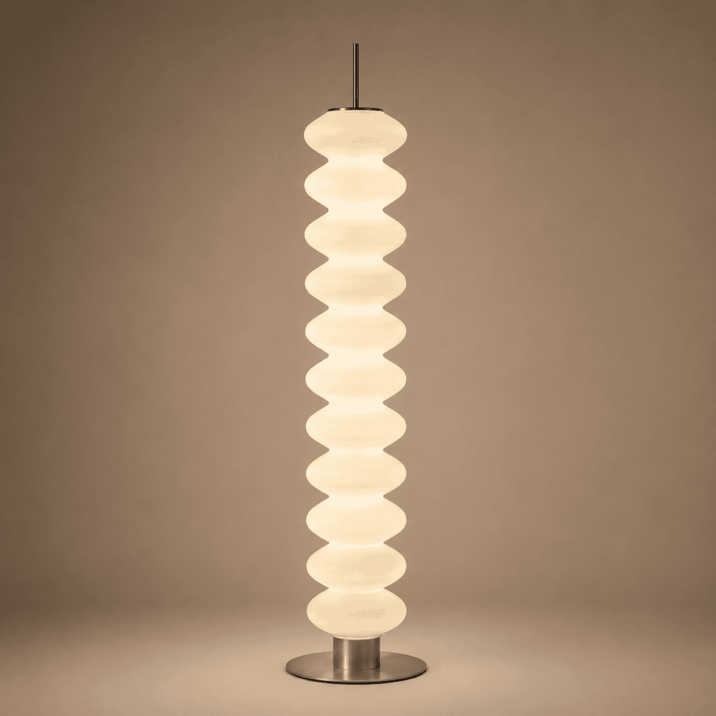Lampadaire ondulé design