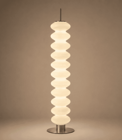 Lampadaire ondulé design