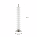Lampadaire ondulé design en acrylique