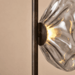 Lampadaire pétales de verre, style moderne