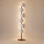 Lampadaire torsadé design scandinave