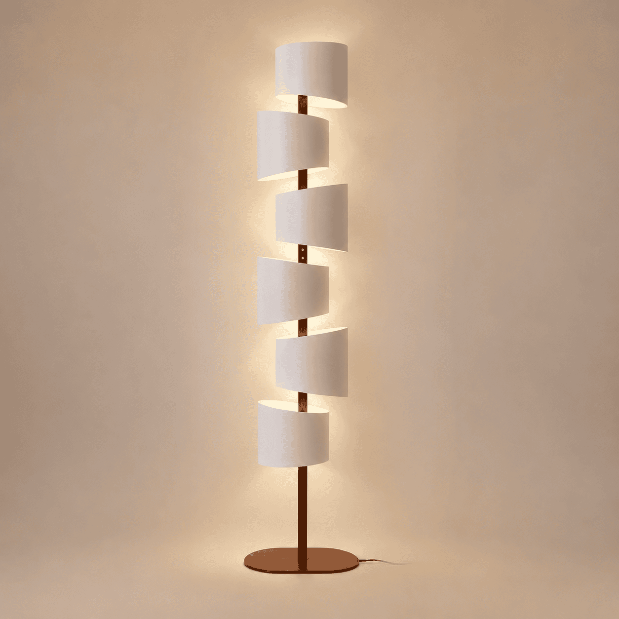 Lampadaire torsadé design scandinave-1 Lampadaire torsadé design scandinave