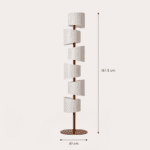 Lampadaire torsadé design scandinave pour chambre