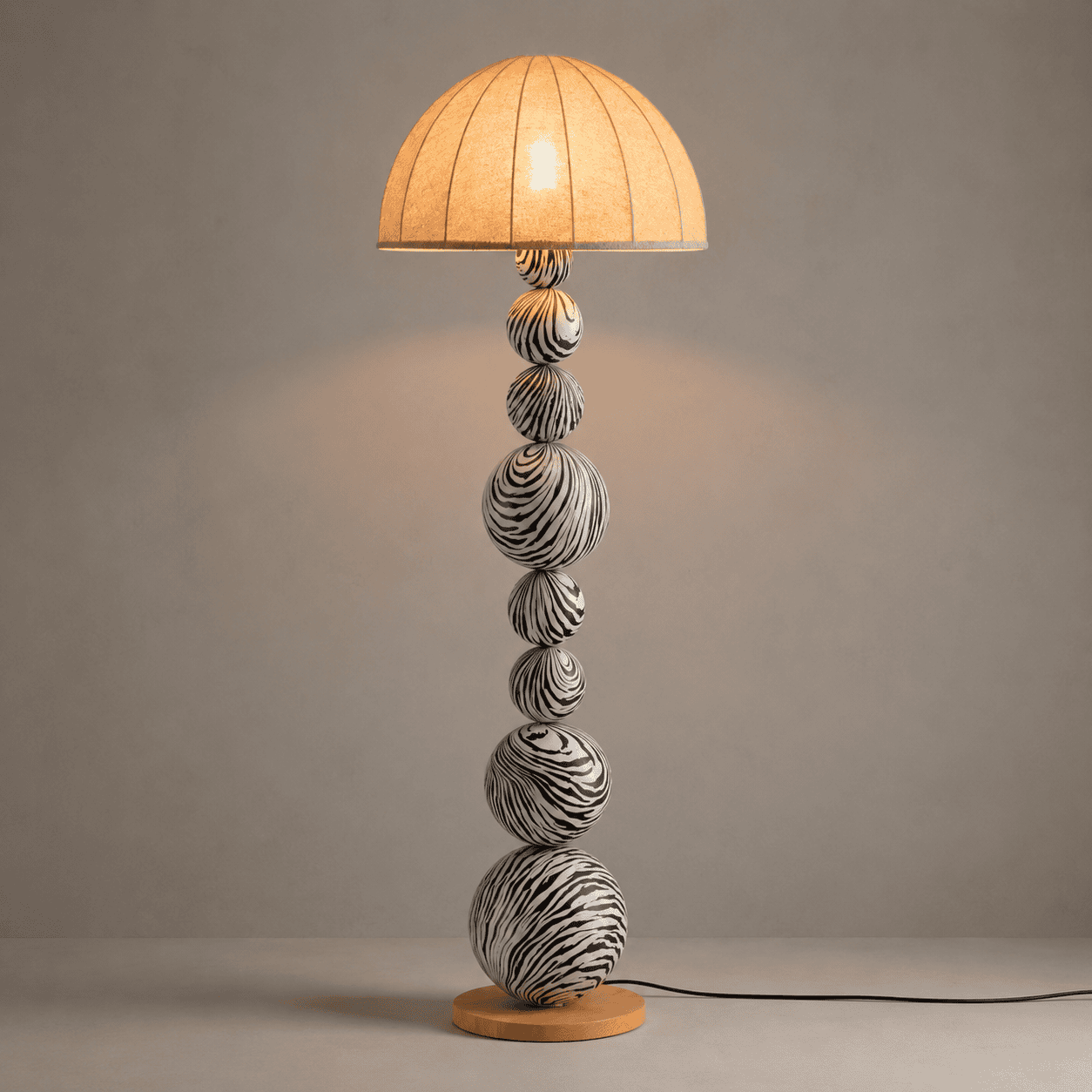 Lampadaire zébré design-1 Lampadaire zébré design