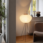 Lampadaires en papier coloris blanc, vue 8