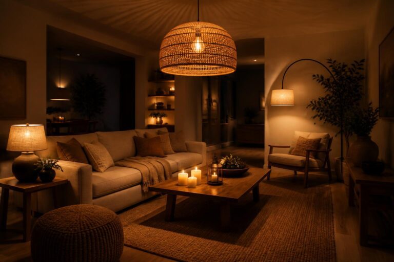 Comment éclairer un salon : les 3 niveaux de lumière
