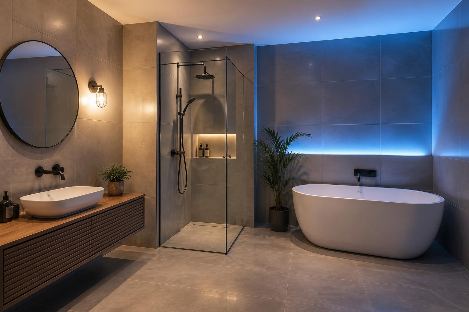 Salle de bain zones humides norme IP44 applique murale protection étanche